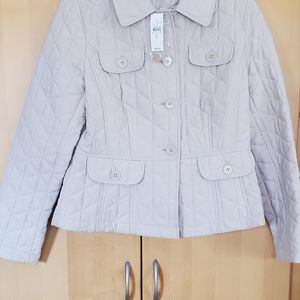Loft Quilted Peplum Jacket **New!